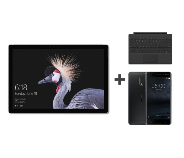 Microsoft Surface Pro i5-7300U/4GB/128/Win10P+Klaw+Nokia 6 - 395675 - zdjęcie
